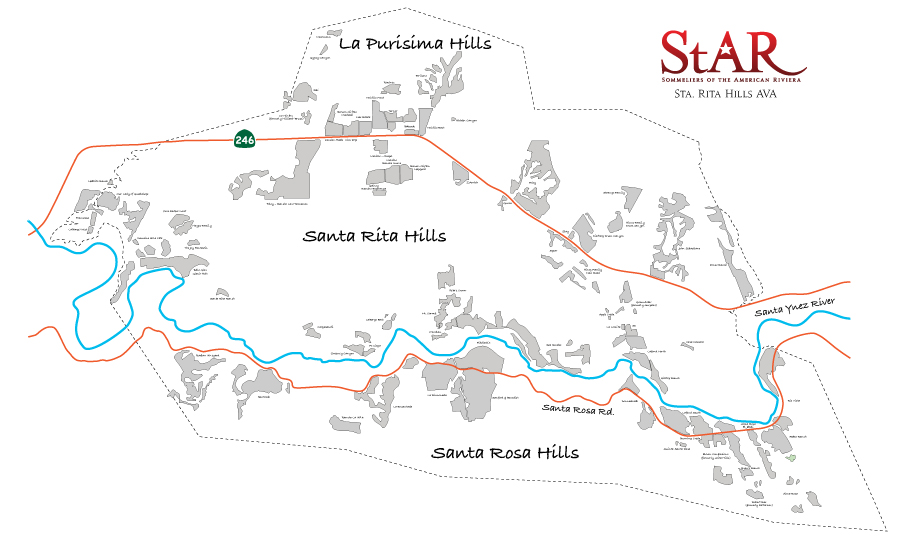 Sta. Rita Hills AVA Map